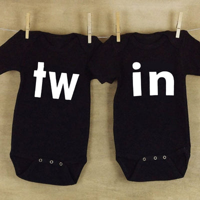 Tw and In Twins Baby Bodysuits