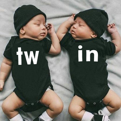 Tw and In Twins Baby Bodysuits