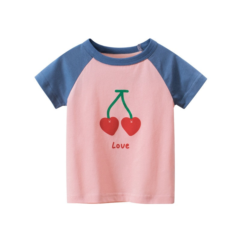 Cherry Love Summer Cotton T Shirt