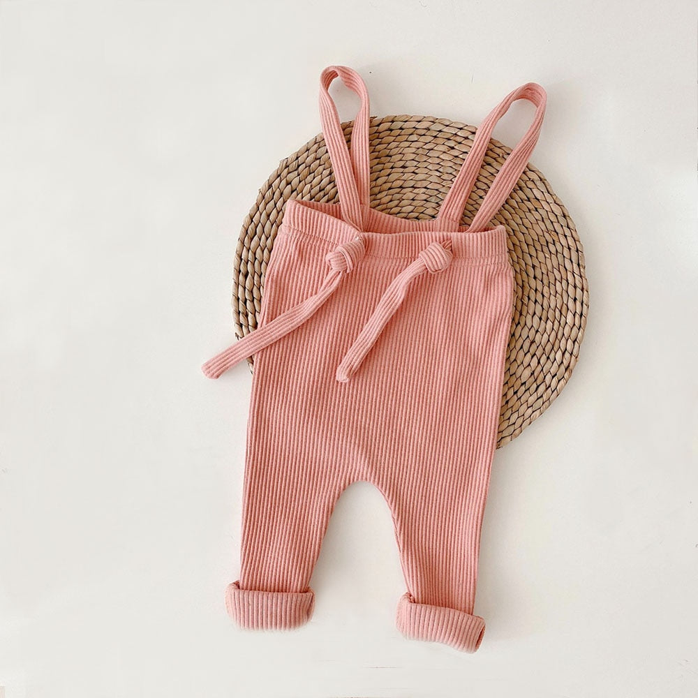 Cotton Elasticity Strap Overalls Toddler Baby Pants